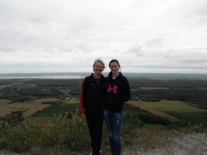 The Daughter and I at one of the lookouts 