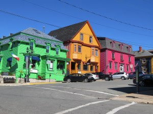 The colorful houses of Lunenburg, NS. 
