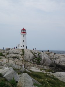 The often photographed lighthouse of Peggy's Cove