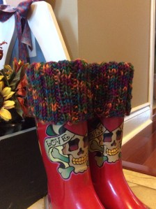 Boot cuffs (And aren't my boots the cutest?)